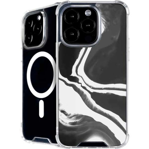 Black Marble Ink iPhone 16 Pro MagSafe Case